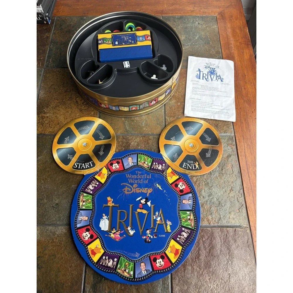 The Wonderful World of Disney Trivia Game Vintage‎ from 1997 Complete!